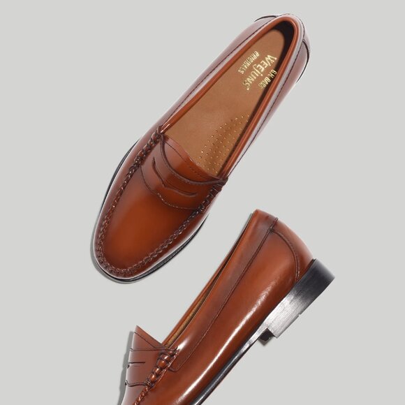 G.H. Bass & Co. Shoes - G.H. Bass Whitney Weejuns Penny Loafers in Cognac, Size 7